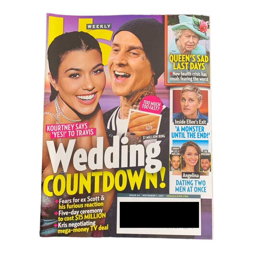 US Weekly Magazine November 1 2021 Kourtney Kardashian Says Yes To Travis